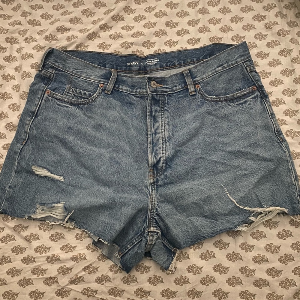 Old Navy Distressed Blue Jean Shorts